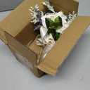 Wedding Bouquets for Bride Bridesmaid,White Champagne Artificial Roses Flowers for Wedding Church Decoration (6.5in)
