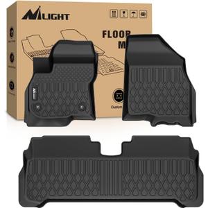 Nilight TPE Floor Mats for Chevy Bolt EUV 2022 2023 2024, All Weather Custom Fit Heavy Duty Floor Liners