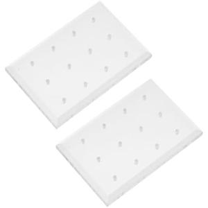 OATIPHO Nail Art Display Board 2pcs Acrylic Holder for Nail Drill Bits Grinding Head Storage Base Suitable for and Home Use