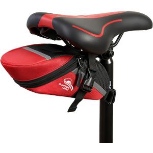 Bike Seat Bag - Bicycle Saddle Bag Under Seat Cycling Accessories Storage Pouch Wedge Pack for Mountain & Road Bike -Red
