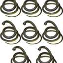 8 Pieces Fake Snake Realistic Rubber Snake for Garden, Plastic Snakes Props to Keep Birds Away, Novelty Toys for Playing Jokes Prank Stuff Props for Halloween April Fools Party Favor