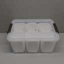 Citylife 17 QT Plastic Storage Bins Clear Storage Box with Lids Multipurpose Stackable Storage Containers for Organizing Tool, Craft, Crayon