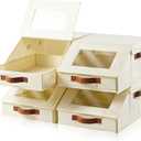 Amllas Closet Organizers and Storage, Stackable Closet Drawers, Fabric Closet Storage Bins, Foldable Linen Closet Organizer for Underwear, Clothes, Hat Storage,Wardrobe SpaceSaving