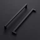 Ravinte 3 Pack 11-5/16 Inch Square Cabinet Handles - Matte Black Pulls for Kitchen Drawers and Cabinets - Hardware Handles