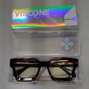 VISOONE Blue Light Blocking Glasses with TR90 Rectangle Frame and Chic Preppy Look for Women Men RIVER (Coco Tortoise)