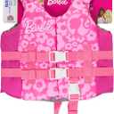 SwimWays Barbie Swim Trainer Life Jacket, US Coast Guard Approved Life Vest Kids Swim Vest, Pool Floats & Life Jackets for Kids 33-55 lbs