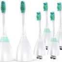 Replacement Heads for Philips Sonicare - Replacement Toothbrush Head Compatible with Phillips Sonicare Screw-on Electric Brush, E-Series, Essence, Xtreme, Elite, Advance and CleanCare, 6 Pack