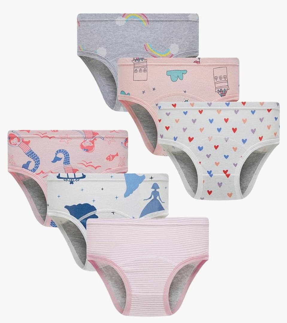 Sladatona Girls Potty Trainer Underwear Toddler Girls Briefs, 3Y