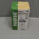 Haakaa Gen.3 Natural Glass Baby Bottle 4.2oz/120ml - Wide Neck, Anti-Colic Slow Flow Nipple,Easy to Clean, 0M+ Breastfed Babies, Newborn Registry Essentials,BPA Free-Peach