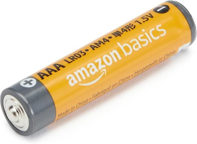 Amazon Basics AAA Alkaline High-Performance Batteries, 1.5 Volt, 10-Year Shelf Life, 20 count (Pack of 1)