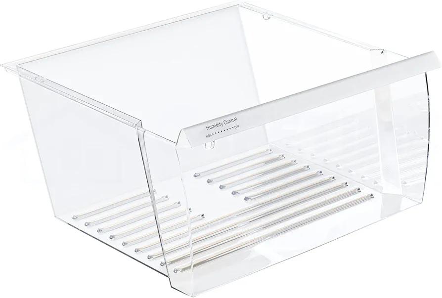 2188656 Crisper Bin, compatible with Whirlpool Refrigerator,Fridge Drawers,Kenmore Refrigerator Parts,Whirlpool Shelf Replacement- WP2188656,2188656 Fridge Crisper Drawer (Upper)