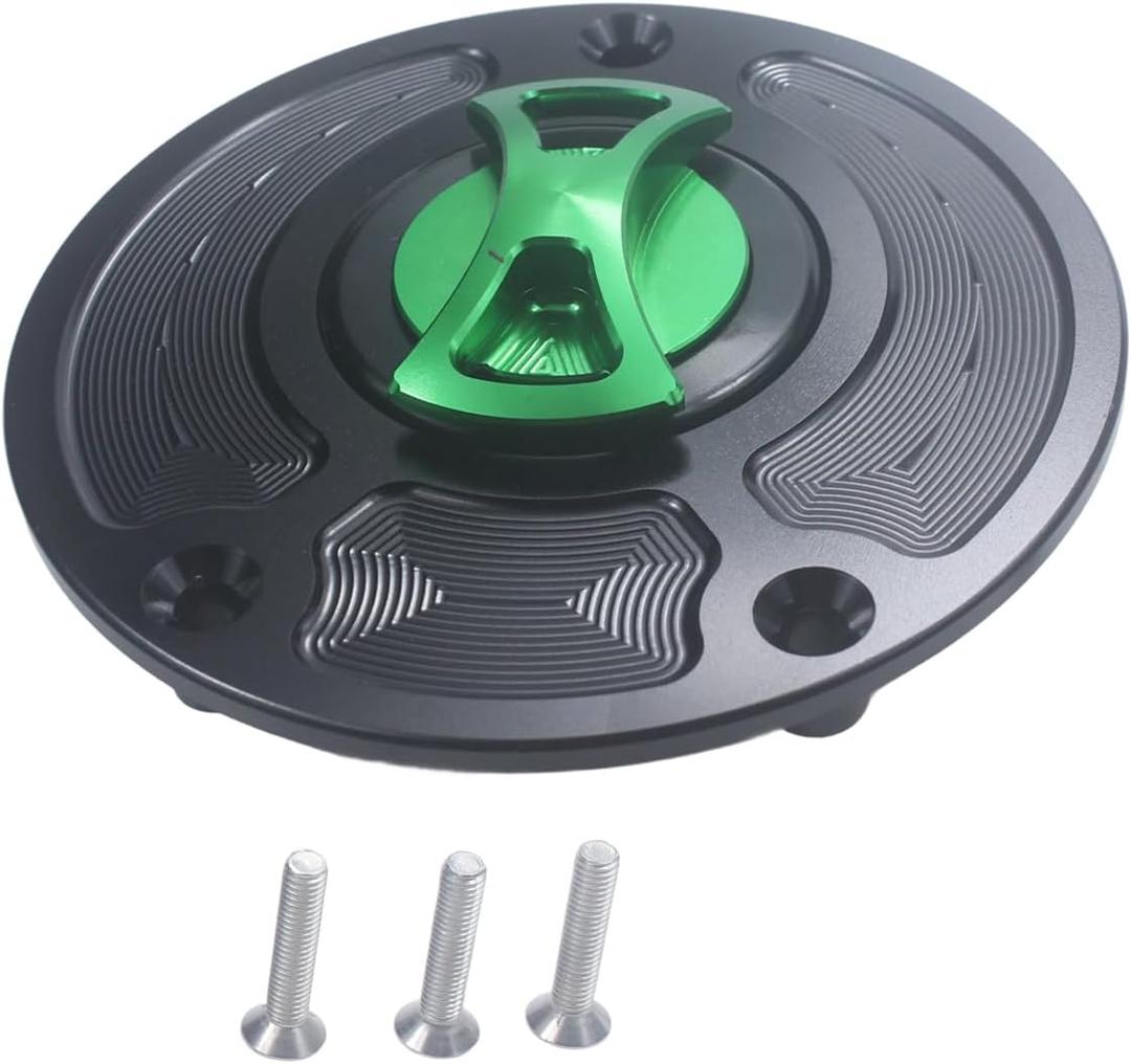 Motorcycle CNC Aluminum Gas Cap Gas Fuel Tank For ER400 ER-4N 2011-2013 ZX-6R 636 ZX636R 2007-2017 ZX-10R 2006-2017 ZX1000S/SX 2011-2017 ZX14 (ZZR1400) 2006-2011 ZX-14R 2012-2017