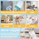 4 in 1 Mesh Screen Cleaner, Multi-Functional Window Screen Cleaning Brush, Pet Hair Removal Tool with Extra Long Handle, Gentle on Furniture, Couch, Carpet, Clothing, Bedding, Window, Mesh Screen