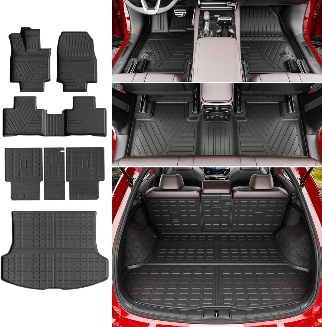 powoq Floor Mat Compatible with 2023-2026 Lexus RX350 RX350H RX500H Cargo Mat TPE Floor Liner Cargo Liner Trunk Replacement for 2023 2024 2025 2026 Lexus Accessories