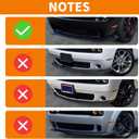 for Challenger Front Bumper Lip Splitter Protector Cover Trim for 2015-2023 Dodge Challenger Hellcat Red Exterior Accessories 2pcs