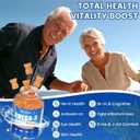 Vegan Omega-3 Gummies 1000mg from Algae Oil (DHA 460mg & EPA 230mg), Omega 3 Fish Oil Alternative for Adults, Plus Turmeric & CoQ10 for Brain, Eye & Immune Health, No Fishy Taste, Sugar Free, 60 Cts,Exp Date: 01/27/2028