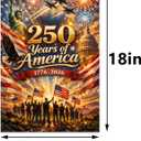 2 x 250 Anniversary USA Garden Flag Double Sided 4th of July Patriotic Party Decorations and Supplies for Home 12.5" X 18"