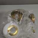Brass Gold Globe Wall Sconce, Mid Century Modern Wall Sconce, Wall Mount Light Fixture with Frosted Glass Shade for Bathroom Bedroom Hallway Living Room