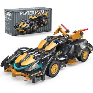 Racing Car Building Set, 1:18 MOC Building Car Toy Car Building Kit for Boys' Birthday Gift Car Model, Sports Car Construction Kit for Ages 6+
