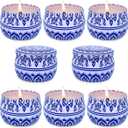 Outdoor Citronella Candles 4.4oz Natural Soy Wax for Patio Porch in Summer, Pack of 8