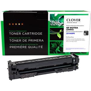 Clover Remanufactured Toner Cartridge (Reused OEM Chip) Replacement for HP 206A (W2110A) | Black