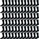 Winterlace 72 Pairs 80% Cotton Crew Socks Men Women, Athletic Casual Moisture Wicking Bulk Pack Sport