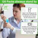 TrelaCo 120 Pack Small Gel Ice Packs for Injuries, 4 x 4 Inch, Reusable Soft Cold Packs Bulk, Boo Boo Ice Packs Hot Cold Compress for Pain Relief, Wisdom Teeth, Breast, Tired Eyes, Face, Headache