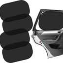Car Window Shades for Baby (4 Pack), 19.6 x 12 Sun Shades for Side Windows, Foldable Car Shades for Child, Adsorption Window Covers from Glare and UV Rays
