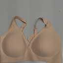 OEAK Women's Deep V Bras Wireless Comfortable Bra Supportive No Underwire Bras T-shirt Push Up Bralettes Plunge Seamless Bra (Medium, Cool Nude)