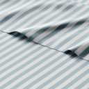 Kids Green Pinstripes Full 4 Piece Sheet Set - Boys, Girls, Teens, Toddler - Easy Fit Deep Pockets - Breathable, Hotel Quality Sheets - Machine Washable - Wrinkle Free - Cute, Cozy, Soft - CGK Linens