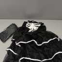 Geyoga Halloween Skeleton Costume Set Includes Skeleton Costume Dress Bones Gloves Stockings for Women, Size:M