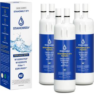 EDR1RXD1 Water Filter Replacement for Whirlpool, Everydrop Filter 1, W10295370a, WHR1RXD1, KAD1RXD1, Compatible with Kenmore 46-9930, 46-9081, 3 Pack