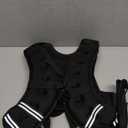 ZELUS Weighted Vest, 16lb Weight Vest with Reflective Stripe for Workout, Strength Training, Running, Fitness, Muscle Building, Weight Loss, Weightlifting (Black)