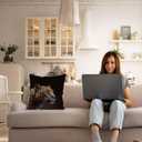 Trendy Leopard Pillow Covers 18x18, Cheetah Print Room Decor, Funky Glow Leopard Animal Decorative Throw Pillow Covers for Home Living Room Bedroom Decor (Nature5)