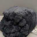 Heated Throw Blanket, Faux Fur Cozy Heating Blanket with Overheat Protection, 1/2/4/6/8 Hours Auto-Off 10 Heat Level, Machine Washable (50x60 Inches, Darkgrey)