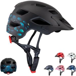 Kids Helmet, SIFVO Kids Bike Helmet Boys and Girls Bike Helmet with Cool Visor Helmet for Kids 5-14, Kids Bike Helmets Youth Bike Helmet Adjustable & Lightweight Medium: 19.69"-22.44"(50-57cm)