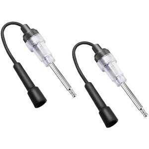 Osilly Car Inline Spark Plug Tester, Automotive Engine Ignition Spark Plug Light Checker, 2 Pcs Straight Boot Tool, Small Armature Diagnostic Detector Tool for Cars Lawnmower Motorcycles