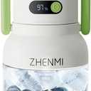 Portable Blender, 1000ml Capacity, Stainless Steel 12-Blade System, Portable Ice Crushing Juicer-for Shakes & Smoothies, BPA Free, 2 Leakproof-Lids & Straw, USB Rechargeable