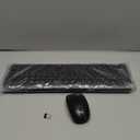 Wireless Keyboard and Mouse Combo, Full Size Silent Ergonomic Keyboard and Mouse, Long Battery Life, Optical Mouse, 2.4G Lag-Free Cordless Mice Keyboard for Computer, Mac, Laptop, PC, Windows (Black)