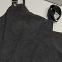 Women's Corduroy Overall Mini Fall Dress Square Neck Adjustable Straps Front Pocket Side Buttons Autumn Dresses,L