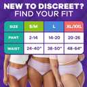 Always Discreet MaxiProtect Adult Diapers for Women, Incontinence Underwear, Scented, Postpartum Essentials, Bladder Leak Protection, Disposable Briefs, Maximum Plus Absorbency, Size S/M, 26 Count