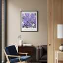 Purple Lilac Flower Market Art Print Poster, Floral Aesthetic Botanical Pastel Painting for Bedroom, Bathroom Living Room Decor 75 (Purple Lilac, 8 x 10 inches, Unframed)