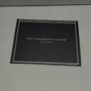 Large 5 Year Monthly Desk Calendar for Spiral Bound Flip Organizer with Tabs (9 X 11 in) Black Wood