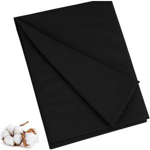 PEASUG 100% Cotton Muslin Fabric, 59 Inch X 5 Yards Muslin Linen Fabric by The Yard, Medium Weight Draping Fabrics Suitable for Sewing Embroidery, Garments, Crafts Material-Black