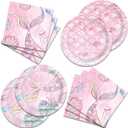40Pcs Mermaids Princess Ocean Under The Sea Birthday Party Supplies Mermaid Plates And Napkins Plates Napkins Serves 20 Guests Mermaids Party Decorations