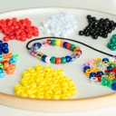 3 x 1000 Transparent Multicolor Beads 9mm x 6mm American Craft Beads for Jewelry Making, Bracelets, and Art Projects