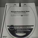 KOHLER 4639-RL-0 Cachet ReadyLatch Round Toilet Seat, Soft Close Toilet Seat, Contoured Grip-Tight Bumpers Installation Hardware, Apartment Essentials, White