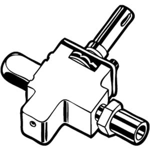 Suburban 161200 Stove Burner Valve (SDN2/SDN3), Black