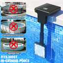 Solar Pool Lights for Inground Pools,Upgraded Solar Lights with LCD Pool Thermometer, Underwater Submersible Led Light for Pool Accessories, Swimming Pool Lighting with 10 Light Modes, 1PC