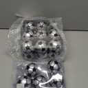 24 Pcs Christmas Sport Ball Ornament Plastic Xmas Football Soccer Ornament Balls with Hanging Loop 2.36 Inch Decorative Hanging Ornaments for Christmas Holiday Party Tree Home (Soccer*24 Pcs)